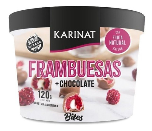Bites Frambuesas Karinat, Frambuesas Bañadas En Chocolate