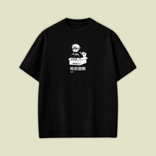 Playera Satoru Gojo Geto Jujutsu Kaisen Oversize Bordada