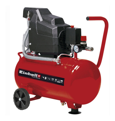 Compresor de aire eléctrico portátil Einhell TC-AC 190/24/8 24L 1100W 220V 60Hz rojo