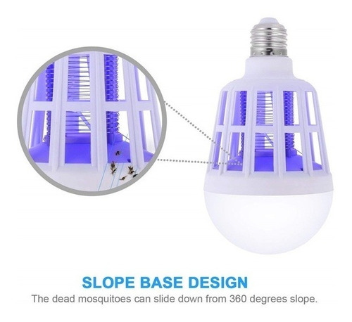 Mosquito Assassino Lâmpada Bug Zapper Lâmpada E27
