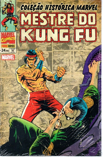 Colecao Historica Mestre Do Kung Fu N° 10 - Em Português - Editora Panini - Formato 17 X 26 - Capa Mole - 2019 - Bonellihq Cx485 N23