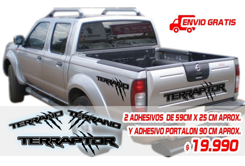 Imagen 1 de 1 de Adhesivos Stickers Terraptor Portalón Y Laterales Terrano.