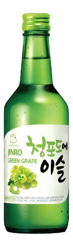 Alcohol Coreano Soju Jinro Sabor Uva 1pza 360ml