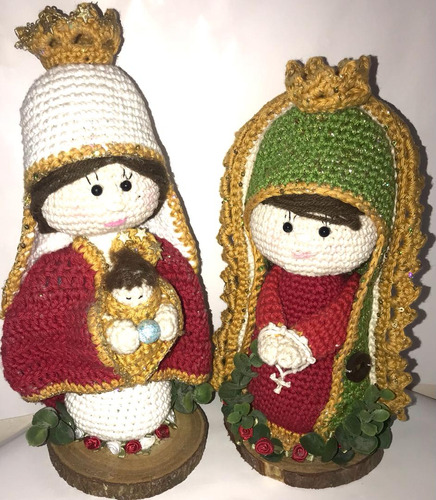 Virgen De Coromoto Y Guadalupe Tejido Crochet 