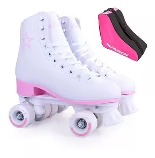 Patin Artísticos Infantil Patines Livianos Bota Cuero + Bolso, Mod: Artistico/pvc/pvc