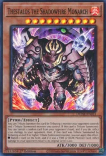 Yugioh! Thestalos The Shadowfire Monarch