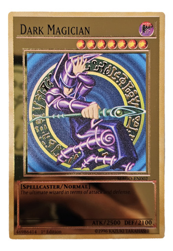 Carta Yugioh Mago Obscuro Metal Coleccionable