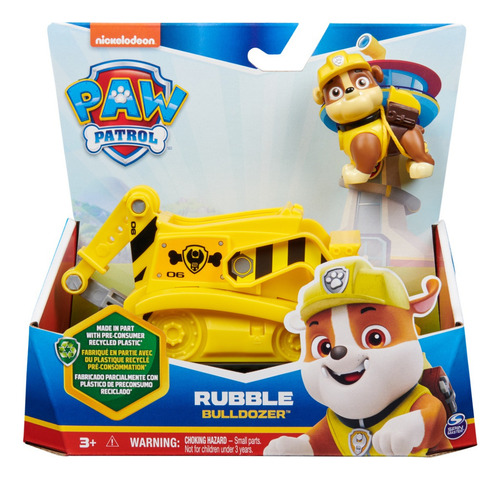 Camion Paw Patrol Rubble Bulldozer, Juguete Construcción