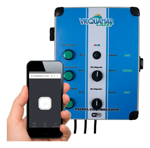 comprar Painel Eletrico Wifi P\u002F 2 Bombas Com Rele E Controlador Rgb