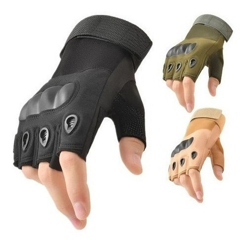 Guantes Tácticos Cortos De Bicicleta, Airsoft, Motos /kortes