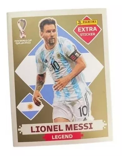 Figurinha Messi Legend Gold Especial Copa Original Ouro - Corre