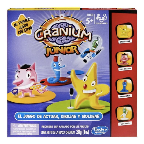 Cranium Junior Juego Creativo Hasbro Gaming +5 Años