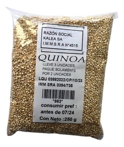 Quinoa Blanca 250g Lleve 3 Pague Solo 2 