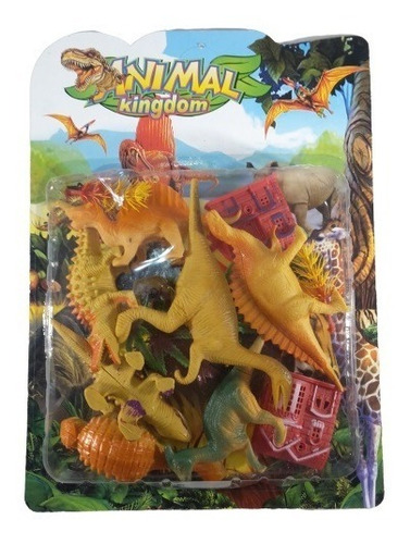 Imagen 2 de 4 de Set De Dinosaurios Variados, Animales, Kingdom