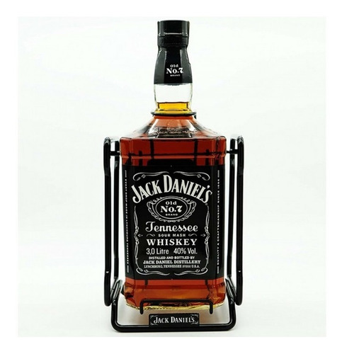 Jack Daniels N°7, 3 Litros, Con Atril - Regalo Dia Del Padre