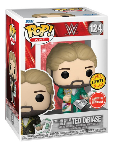 Funko Pop! Wwe Million Dollar Man Ted Dibiase 124 Chase Set