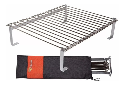 Parrilla Plegable Portatil De Camping Enrollable C/ Funda