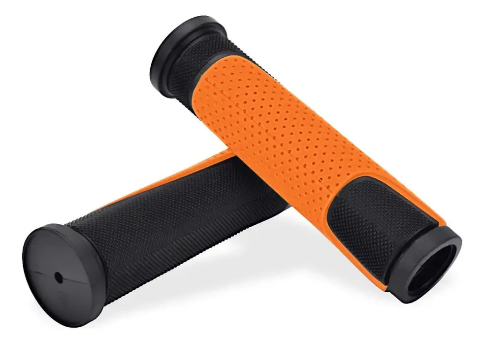 Manopla Punho Bicicleta Aro 20/24/26/29 Borracha Top Bike Laranja