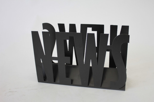 Imagen 2 de 3 de Revistero Pielmetal News ( Revistero Moderno De Piso).
