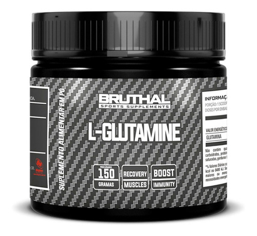 Glutamina L-glutamine 150g Bruthal Sports Supplements