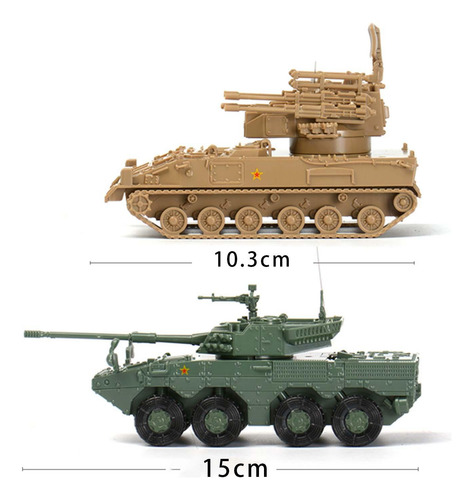 2 Piezas, Modelo De Tanque A Escala 1:72, Kits De Modelos De