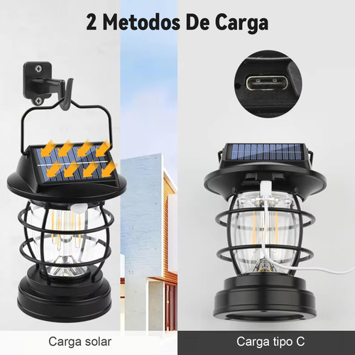 Goodea Lámpara De Pared Solar Para Faroles Exterior Con Sensor 2pcs Estructura Negro