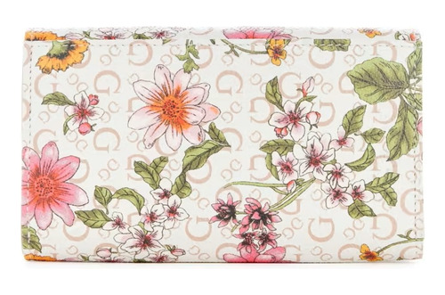 Imagen 2 de 3 de Billetera Guess Original Porta Celular Kinsley Floral