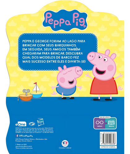Peppa Pig - O lago dos barquinhos, de Ciranda Cultural. Editorial Ciranda Cultural Editora E Distribuidora Ltda. em português, 2021