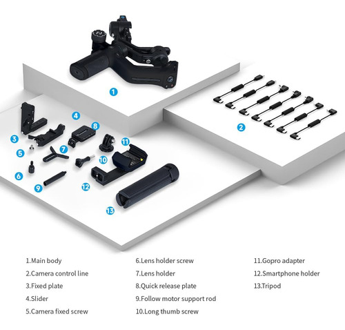 Gimbal Portátil Feiyu Scorp-mini-2 De 3 Ejes Estabilizador D