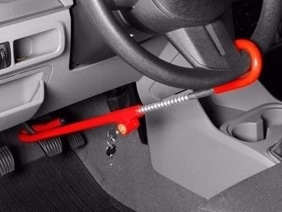 Imagen 2 de 5 de Traba Volante - Pedal Antirrobo Seguridad Resistente Auto