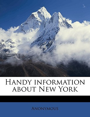 Libro Handy Information About New York - Anonymous