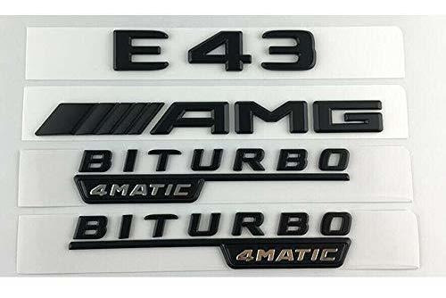 Miling Black E43 Fit Amg Biturbo 4matic Emblemas Para Malete