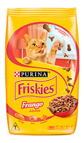 Alimento Friskies s para gato adulto sabor frango em sacola de 1kg