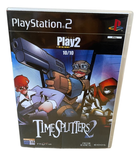 Time Splitters 2 Play 2 Com Capa E Poster Ps2