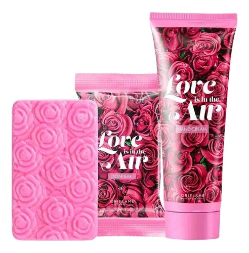 Set Jabón Y Crema De Manos Love Is In The Air Oriflame 