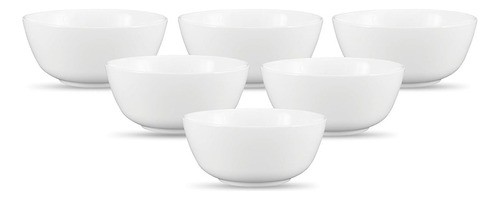 Cumbuca Tigela Sopeira Caldo Bowl Para Molho 330 Ml Kit 6 Un Cor Branco