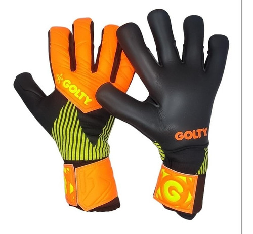 Guante De Futbol Golty Pro Star Latex Natural Corte Negativo