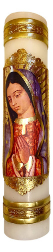 Our Lady Of Guadalupe Bust Candle Cirio De Virgen De Gu...