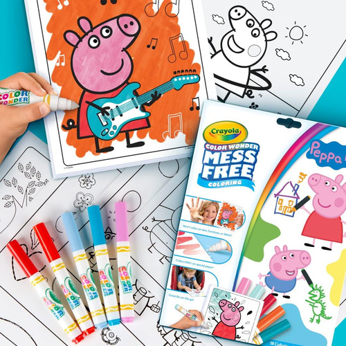 Set Libro Para Colorear De Peppa Pig Con Plumones - Crayola