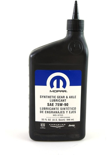 Aceite Diferencial 75w90 Gl-5 Ms-9763 Original Mopar 946 Ml.