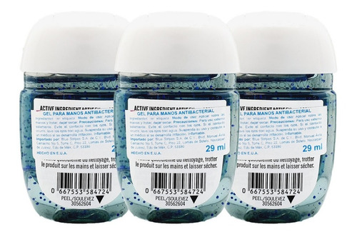 Gel Antibacterial Bath & Body Works Flannel Kit 3pz