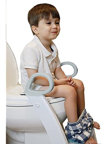 Spuddies Orinal Con Escalera Spuddies, Blanco / Gris, Talla