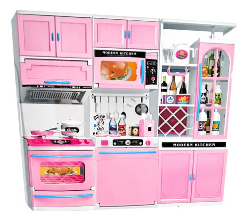 Cocina Mu ecas Horno Barbi e Luz Sonido 3 Modulos Cuotas sin inter s