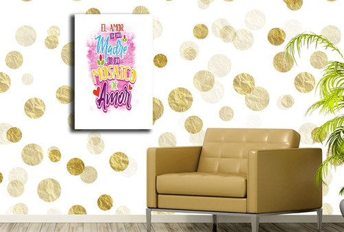 Vinilo Decorativo 50x75cm Frase El Amor De Una Madre Es Un