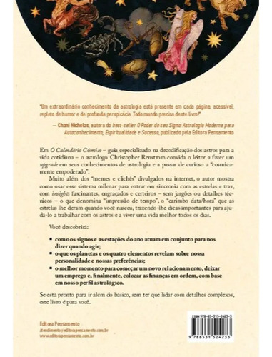 O Calendário Cósmico Guia Prático Para Decodificar Seu Mapa Astral E Usar A Astrologia Na Vida Cotidiana de Christopher Renstrom Editorial Pensamento Capa Mole Edição 1 Em Português 2025