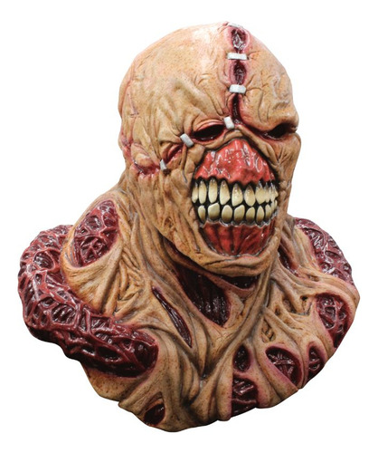 Máscara Nemesis Deluxe Resindent Evil Disfraz Halloween Color Rojo