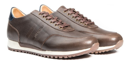 Zapato Casual - Sneakers Para Hombre En Cuero, Luzantiny
