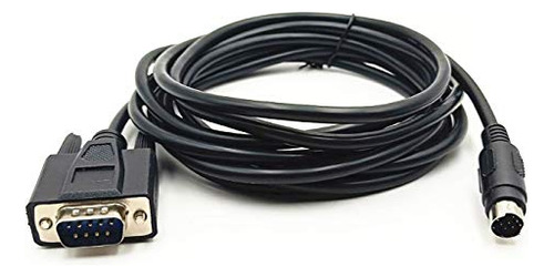 Cable De Programación Mini Din Macho A Macho Db9 Rs232 Plc D