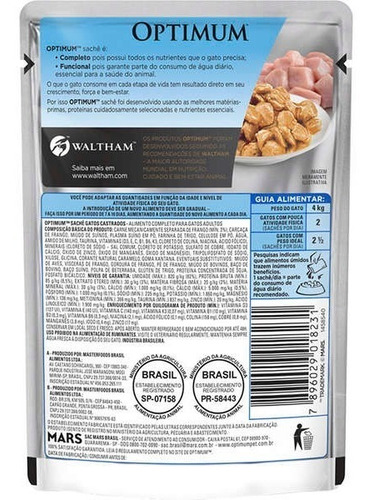 Sache Optimun Frango 85g Super Oferta Por Tempo Limitado