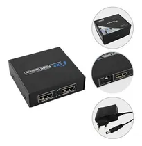 Comprar Divisor Hdmi Splitter Hdmi 1x2 Ativo Com Fonte 5v Distribuidor 1 Entrada Hdmi E 2 Saidas Hdmi